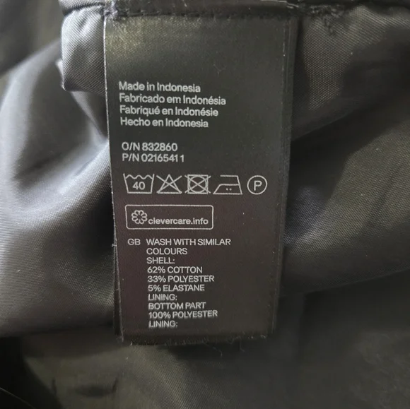 H&M Black Sheath Mini Dress for Cocktail Size 12 - Picture 4 of 5